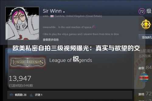 欧美私密自拍三级视频曝光：真实与欲望的交织