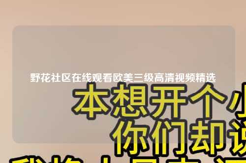 野花社区在线观看欧美三级高清视频精选