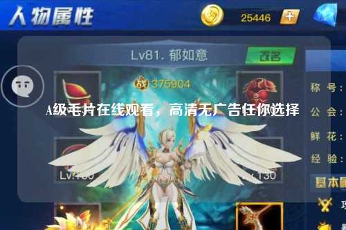 A级毛片在线观看，高清无广告任你选择